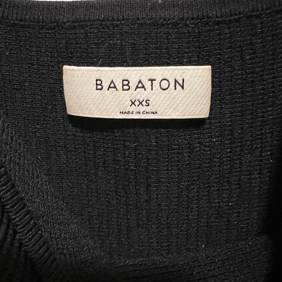 Aritzia Babaton Sculpt Knit Black Mini Dress - Picture 2 of 6